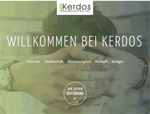 Tablet Screenshot of kerdos.de